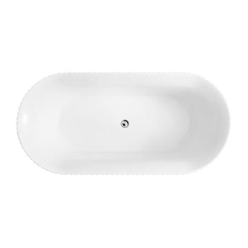 Piaza Round Fluted Rectangle Bath