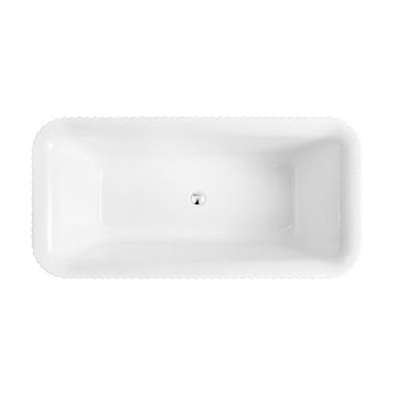 PIAZA-SQ Fluted Rectangle Bath