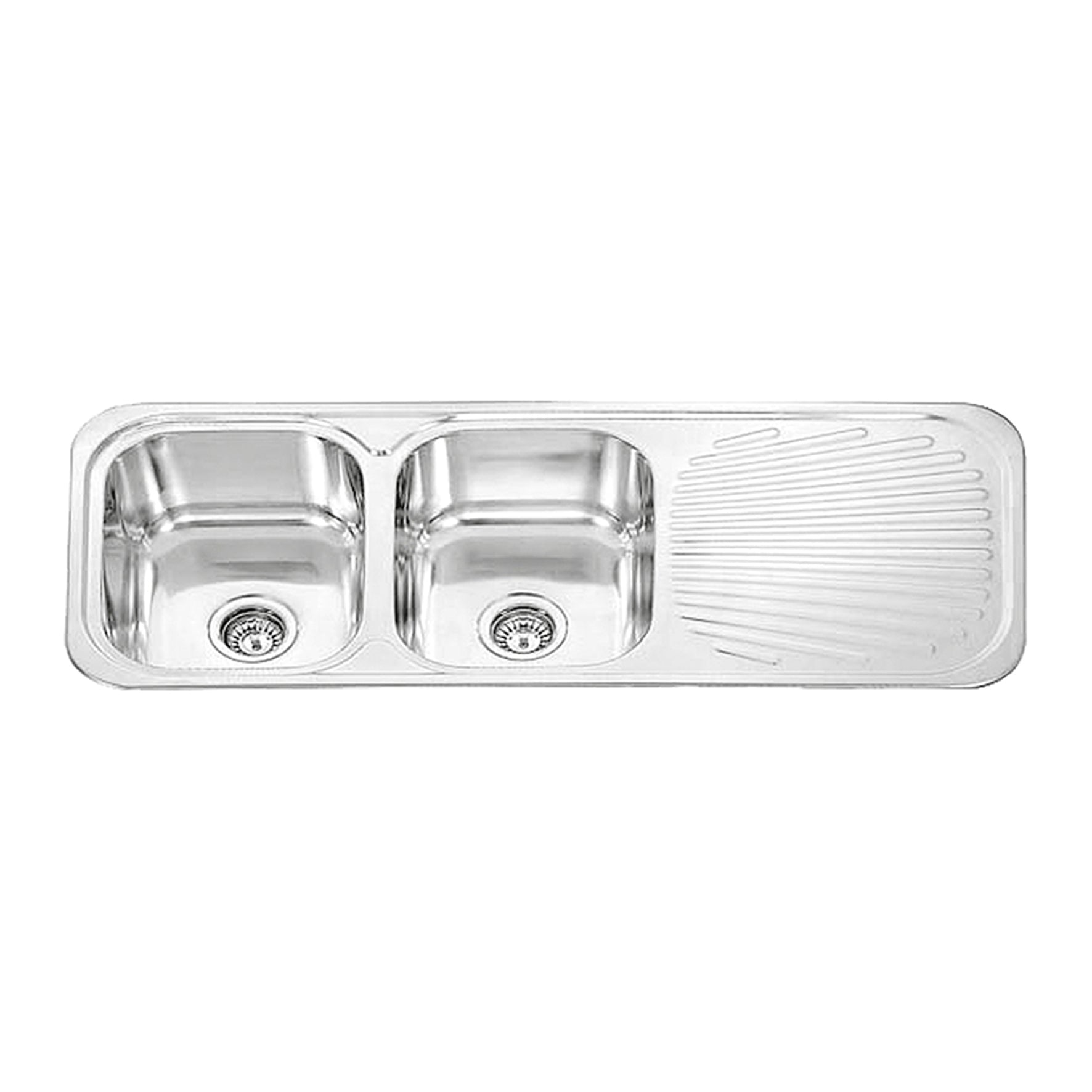 Dante S/S Double Bowl Sink With Drainer