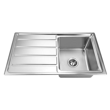 Impact S/S Sq Top Mounted Sink With Drainer