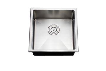 Impact S/S Sq Counter Top Single Bowl Sink