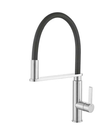 Jess Sink Mixer W/Black Hose In Chrome